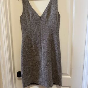 Tailor B. Moss Gray Sleeveless V-Neck Sheath Dress